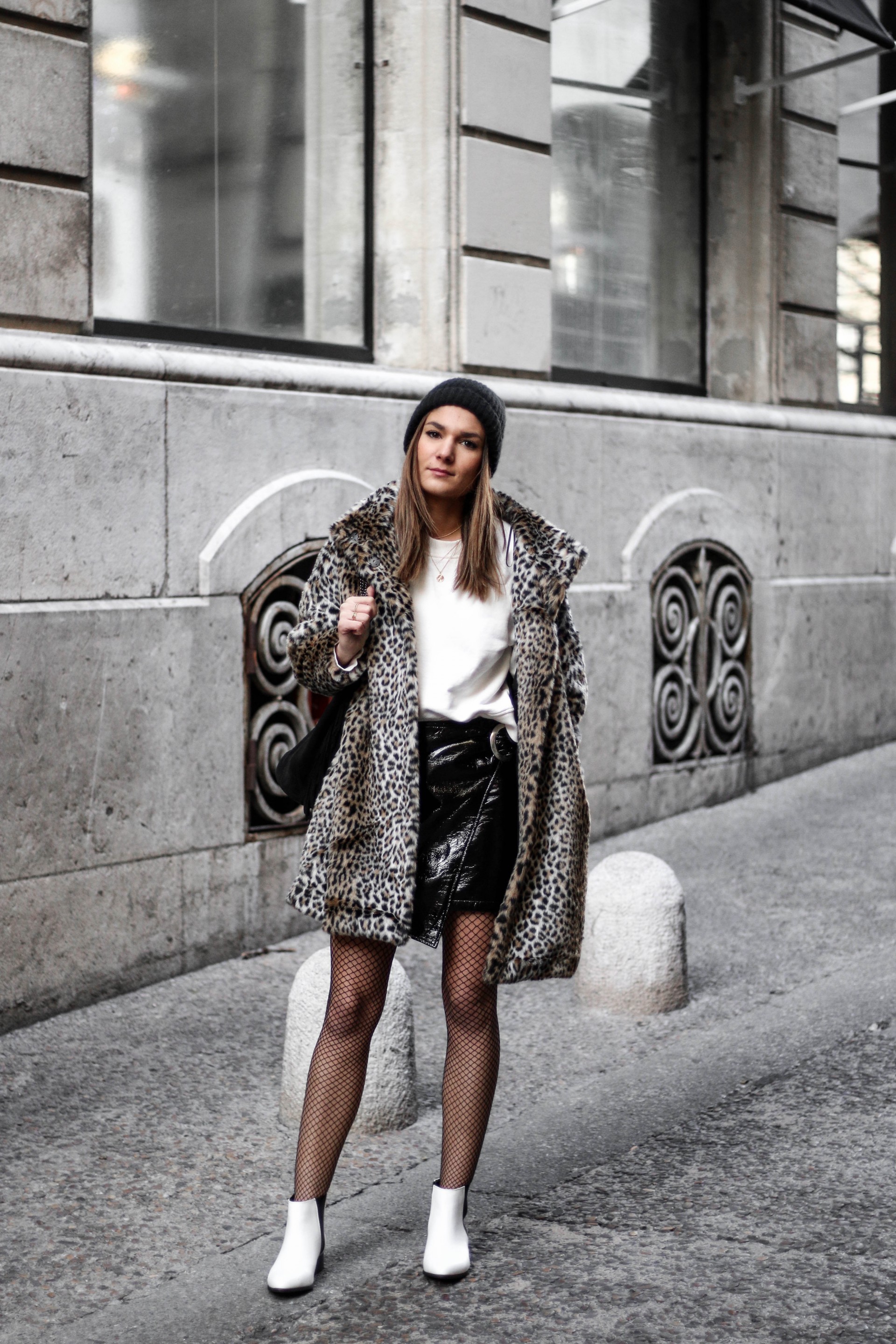 look manteau leopard