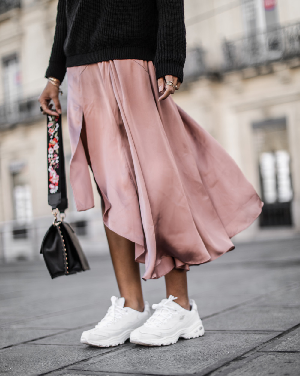 look avec basket balenciaga