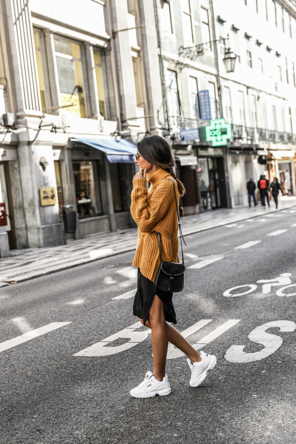 fila disruptor suede moutarde