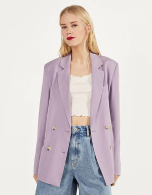 Bershka Blazer Lilas Tendance Printemps Ete 2020