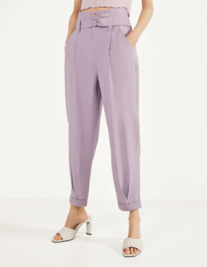 Bershka Pantalon Tailleur Lilas Tendance Printemps Ete 2020