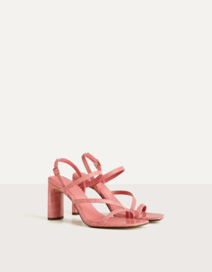 Bershka Sandales Talon Laniere Rose Tendance Printemps Ete 2020