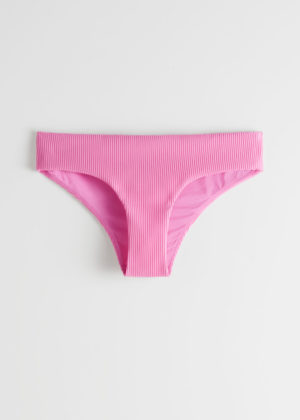 Bottom Ribbed Pink Bikini And Other Stories