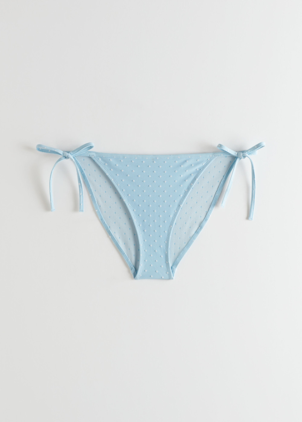 Bottom Triangle Bleu Pois Blanc Polka Dots Bikini And Other Stories