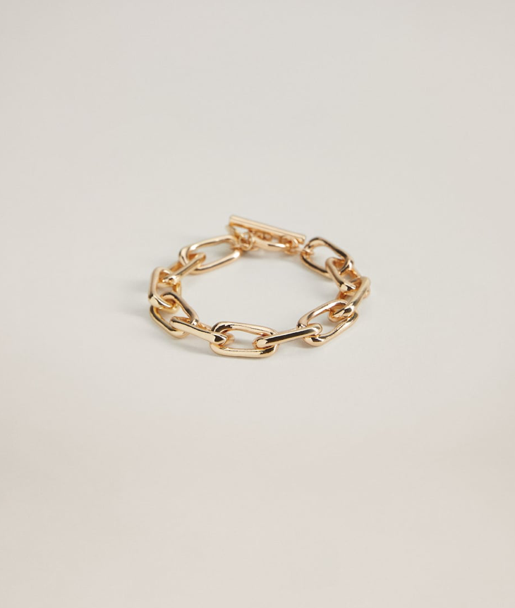 Tendance Ete 2020 Fashion Blog Mode Mango Bracelet Dore Gold Maillons Maille