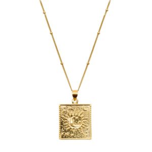 Aleyole Collier Necklace Medaille Medaillon Eclipse Sun Soleil Lune Moon Gold Or Silver Argent Fashion Blog Mode Tendance Trend