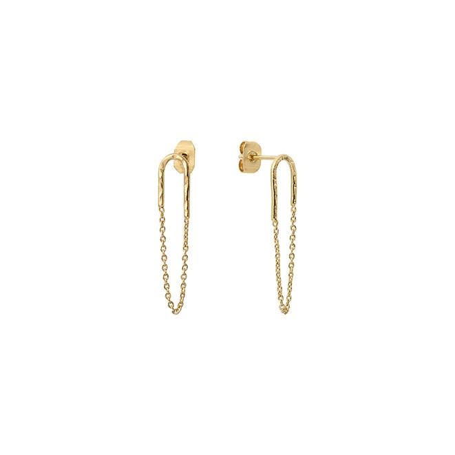 Bdm Bijoux Earring Boucles Oreille Or Gold Safety Pin Epingle Pendante Fashion Blog Mode Bijou Jewellery