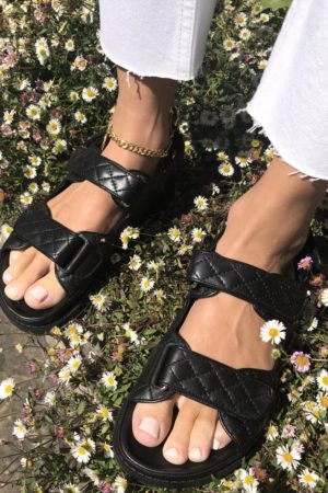 Ducie London Chunky Sandals Inspiration Chanel Black Noir Trend Tendance Summer Ete 2020 Fashion Blog Mode
