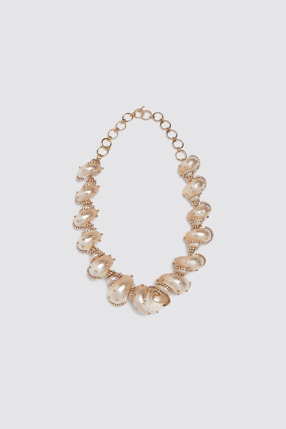 Fashion Blog Mode Tendance Ete 2020 Bijou Jewelry Zara Necklace Collier Coquillage Shell Strass Gold Or