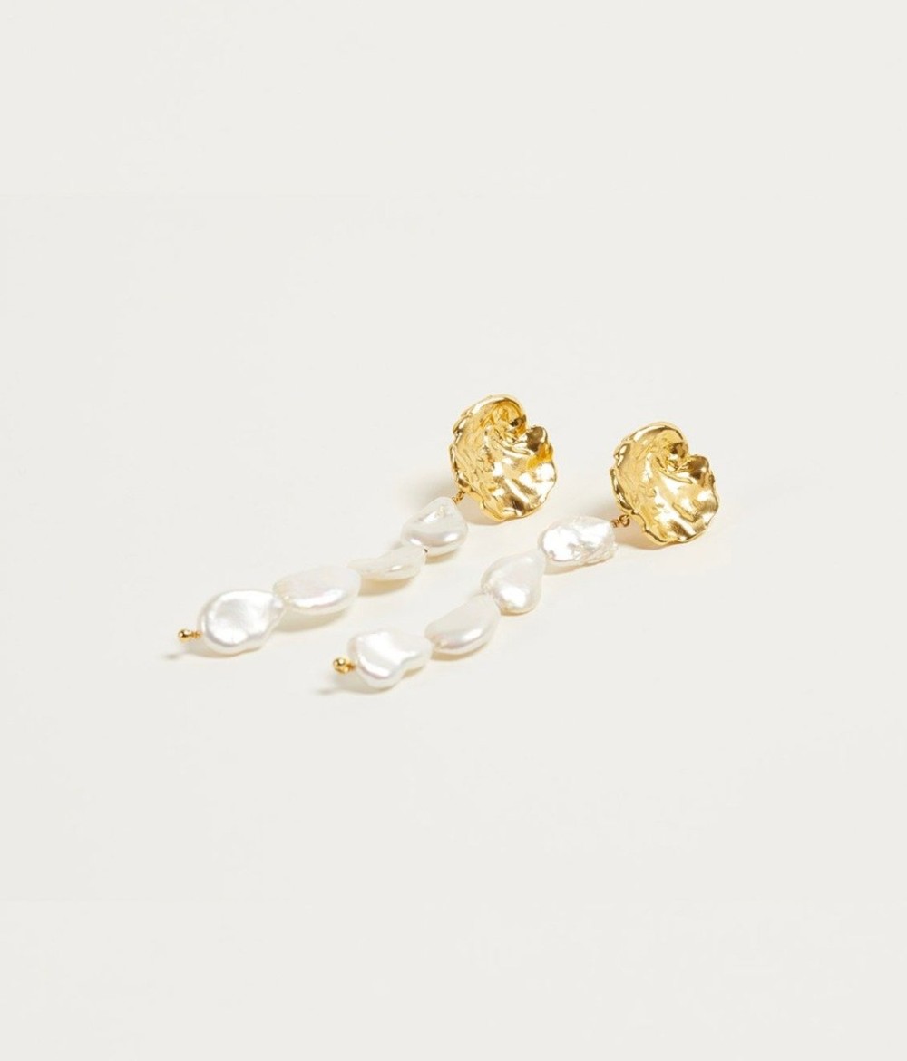 Tendance Bijoux Fashion Blog Mode Louyetu Earring Boucles Oreilles Or Gold Pendante Perle Pearl