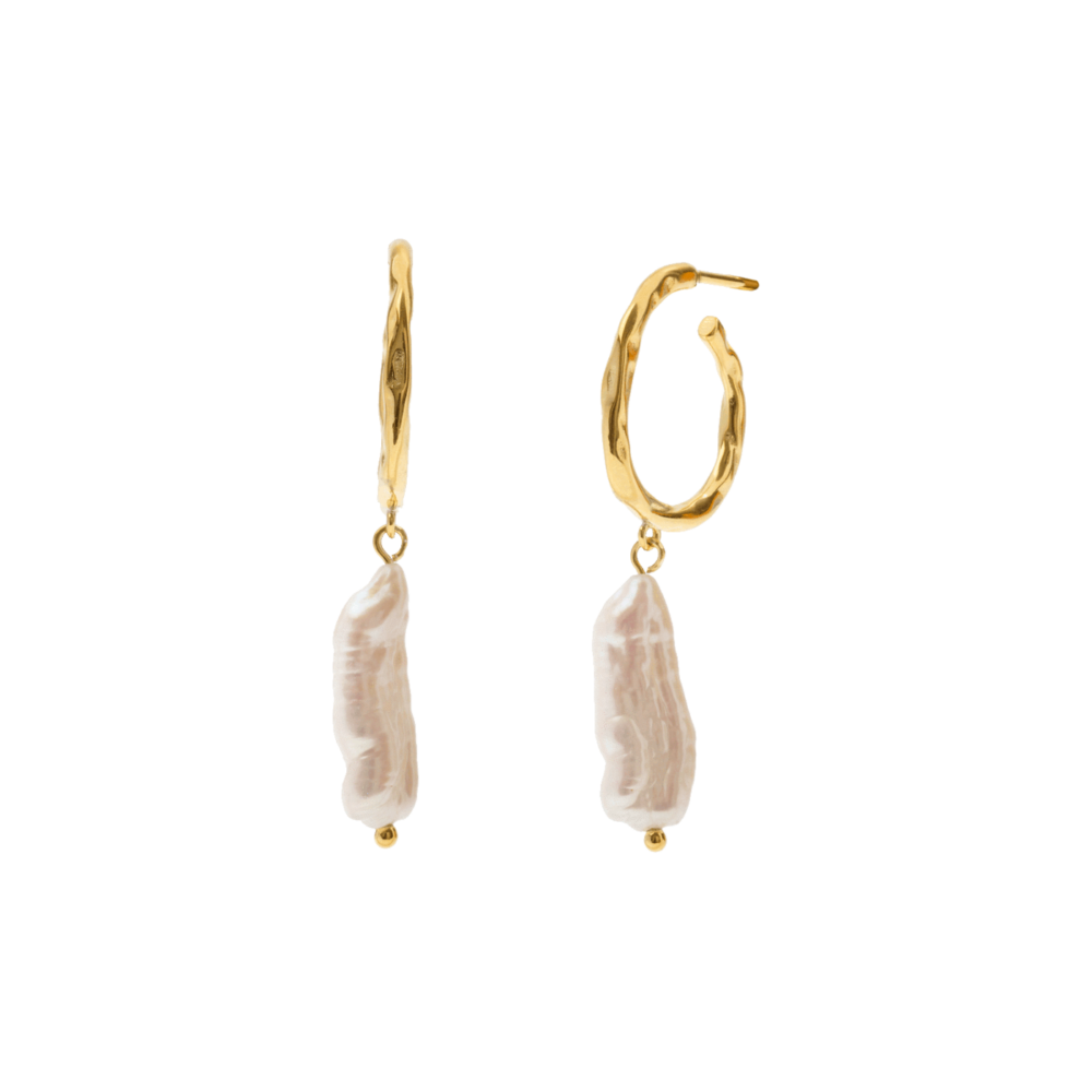 Tendance Ete 2020 Fashion Blog Mode Bijoux Jewelry Aleyole Creole Simple Or Gold Pearl Perle
