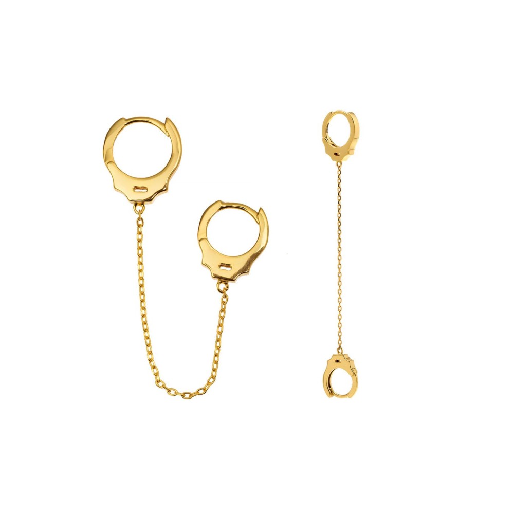 Tendance Ete 2020 Fashion Blog Mode Bijoux Jewelry Aleyole Earrings Boucles Oreilles Handcuff Menottes Gold Or Pendantes