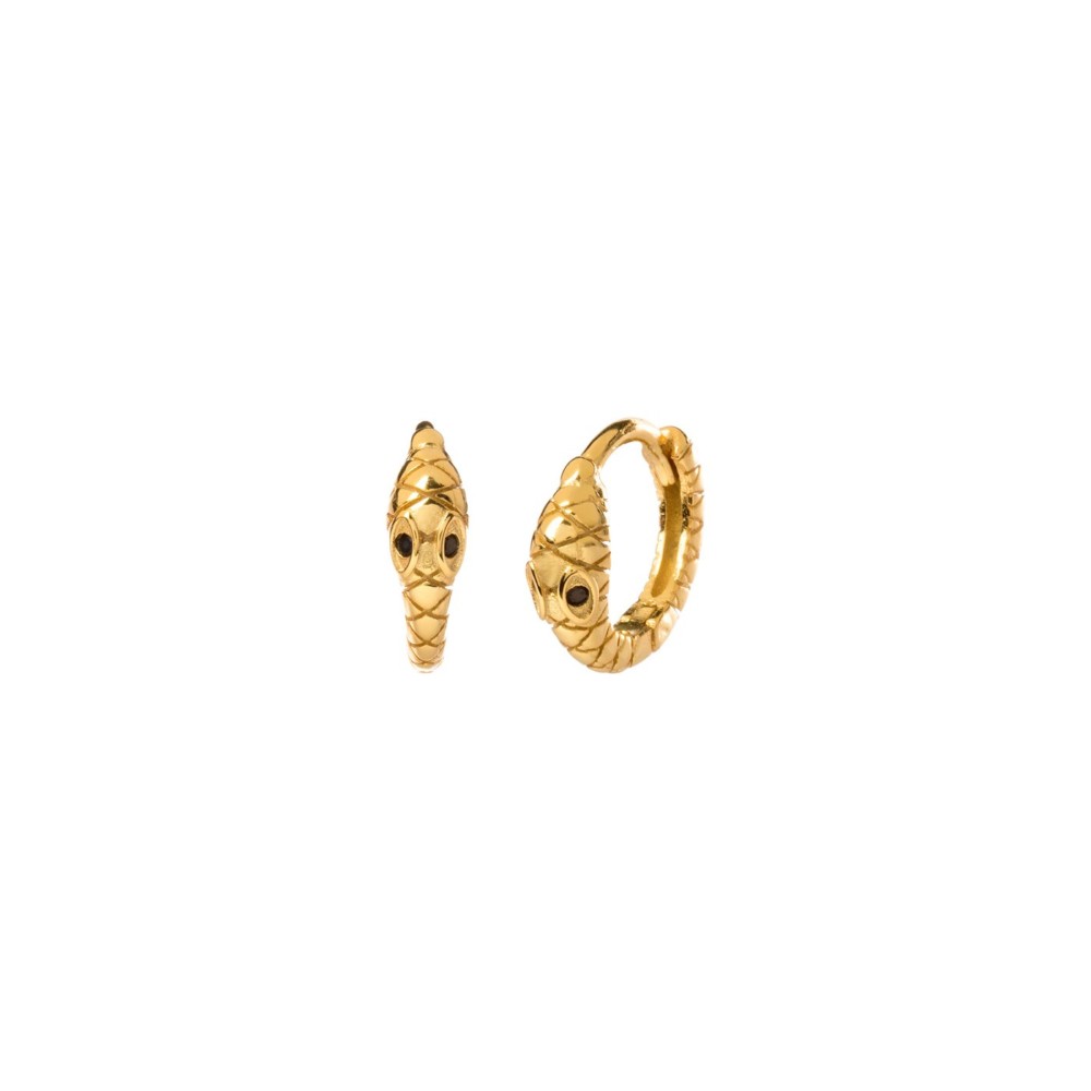 Tendance Ete 2020 Fashion Blog Mode Bijoux Jewelry Aleyole Earrings Boucles Oreilles Small Snake Serpent Or Gold Huggies