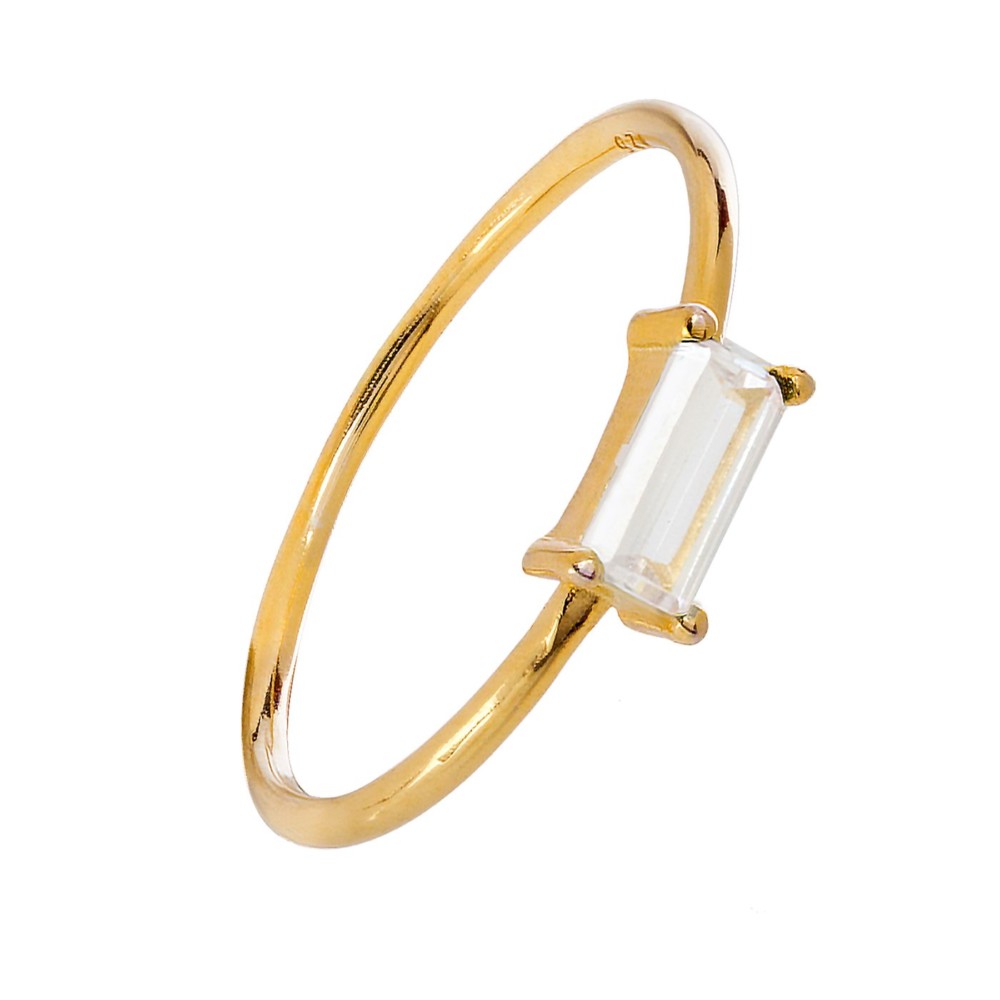 Tendance Ete 2020 Fashion Blog Mode Bijoux Jewelry Aleyole Ring Bague Simple Or Gold Pierre Stone Blanc White