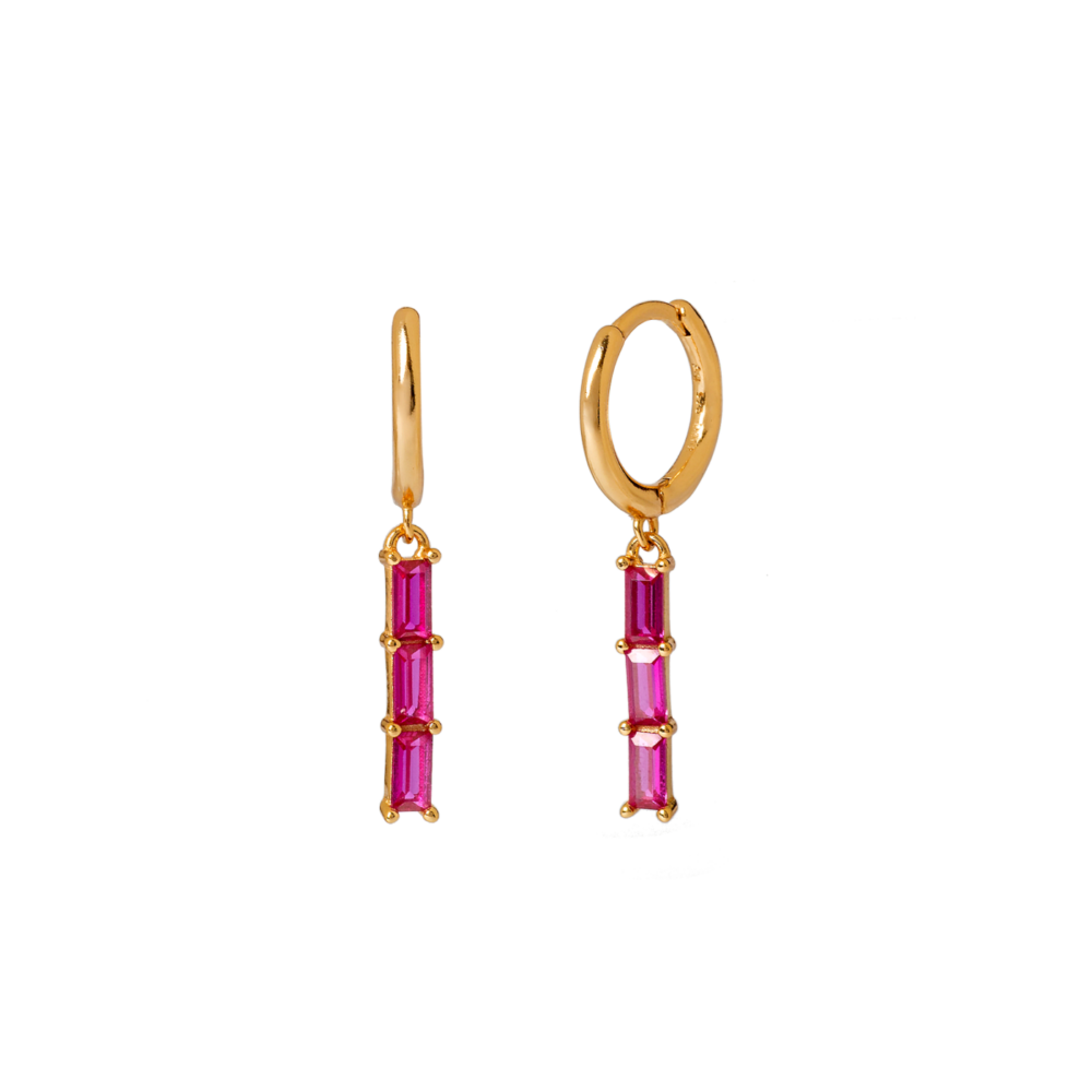 Tendance Ete 2020 Fashion Blog Mode Bijoux Jewelry Earrings Boucles Oreilles Or Gold Mini Multirang Pierres Stones Rose Pink