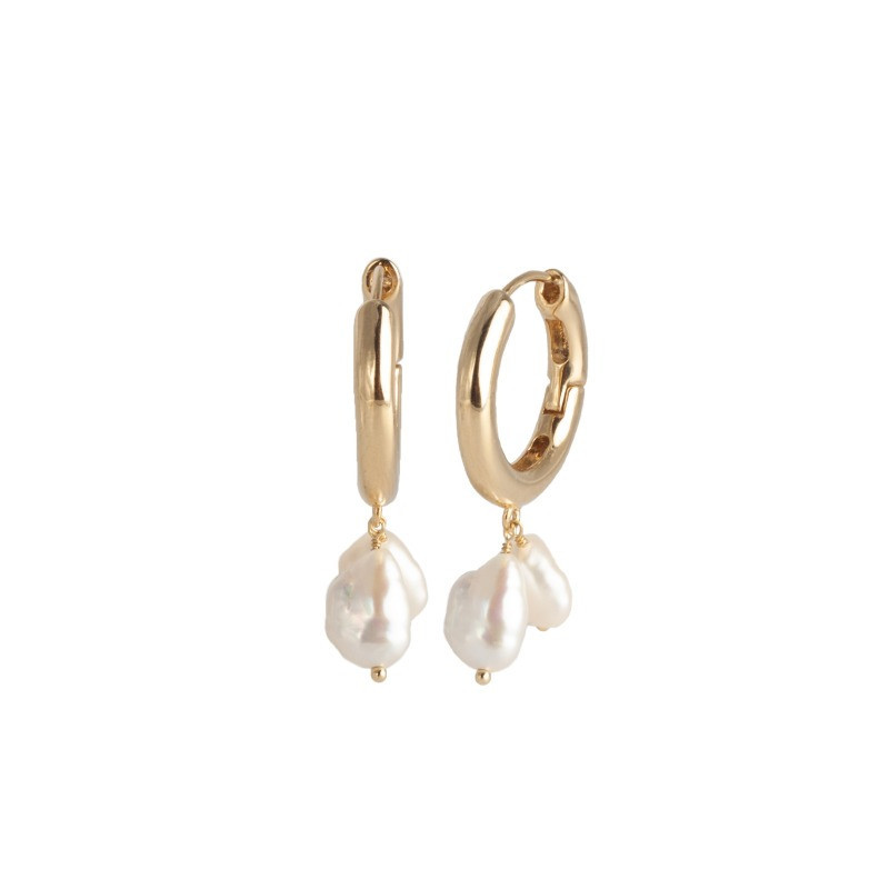 Tendance Trend Bijou Jewellery Or Gold Argent Silver By Lia Earrings Boucles Oreilles Creole Hoops Perle Pearl