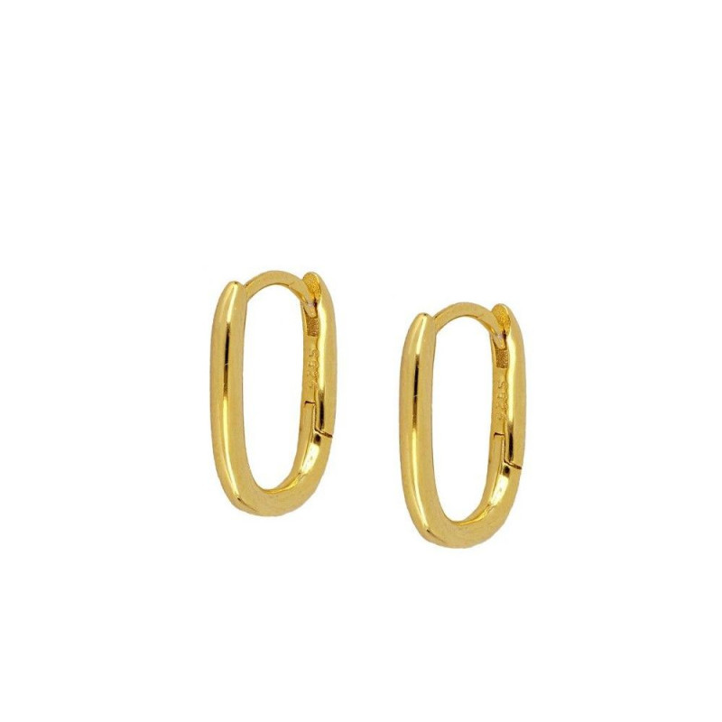 Tendance Trend Bijou Jewellery Or Gold Argent Silver By Lia Earrings Boucles Oreilles Creoles Hoops Ovale