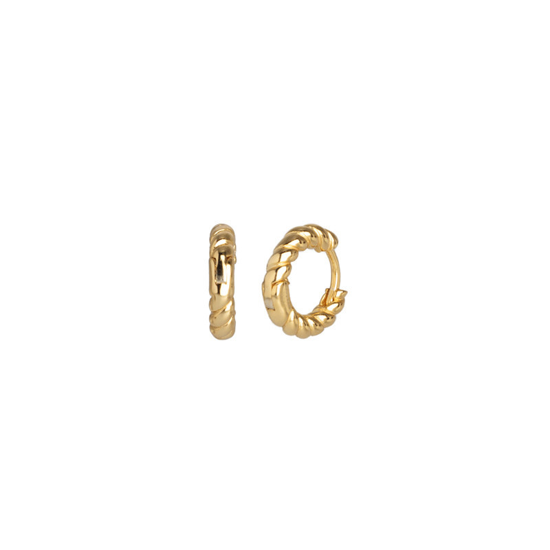 Tendance Trend Bijou Jewellery Or Gold Argent Silver By Lia Earrings Boucles Oreilles Hoops Creoles Croissant Torsade