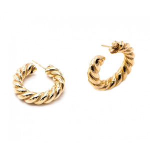 Tendance Trend Bijou Jewellery Or Gold Argent Silver By Lia Hoops Creoles Croissant