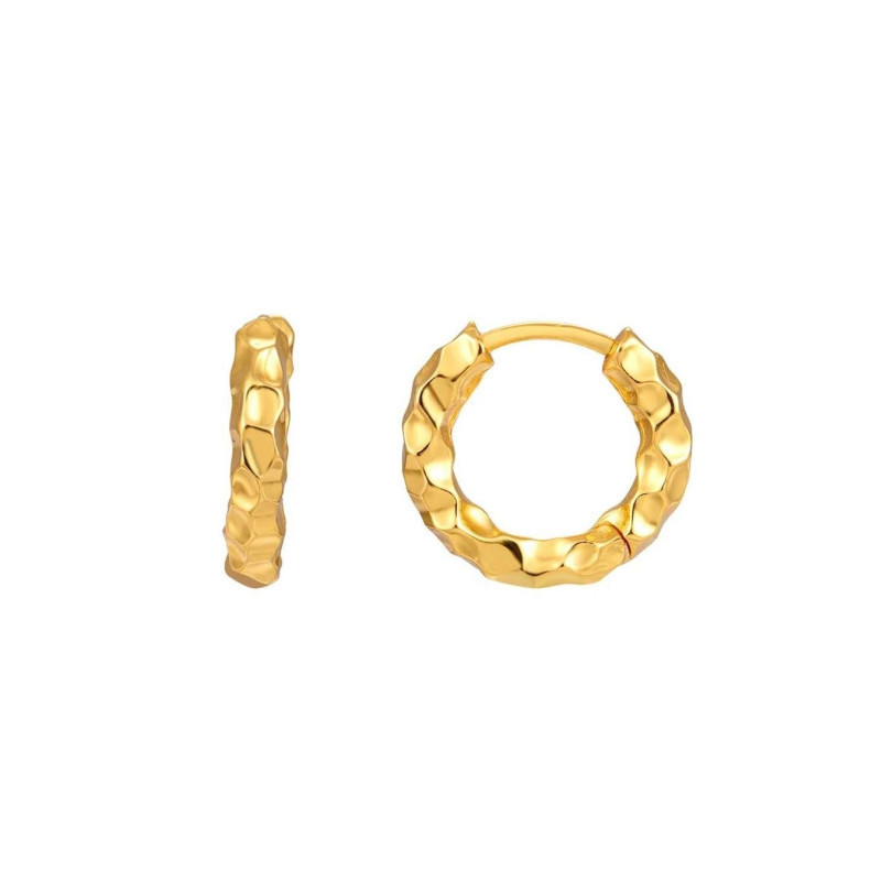 Tendance Trend Bijou Jewellery Or Gold Argent Silver By Lia Hoops Creoles Earrings Boucles Oreilles Martelees