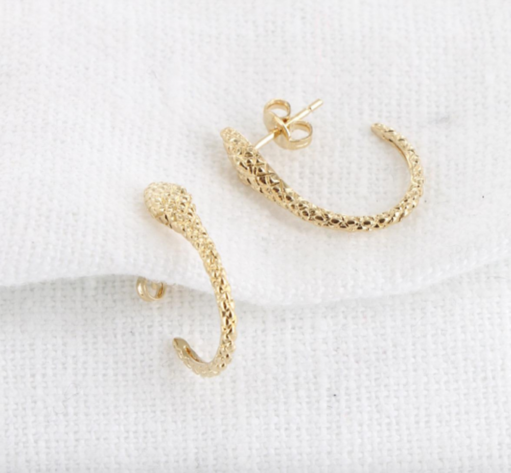 Tendance Trend Bijou Jewellery Or Gold Silver Argent Leyte Store Snake Serpent Earrings Boucles Oreilles