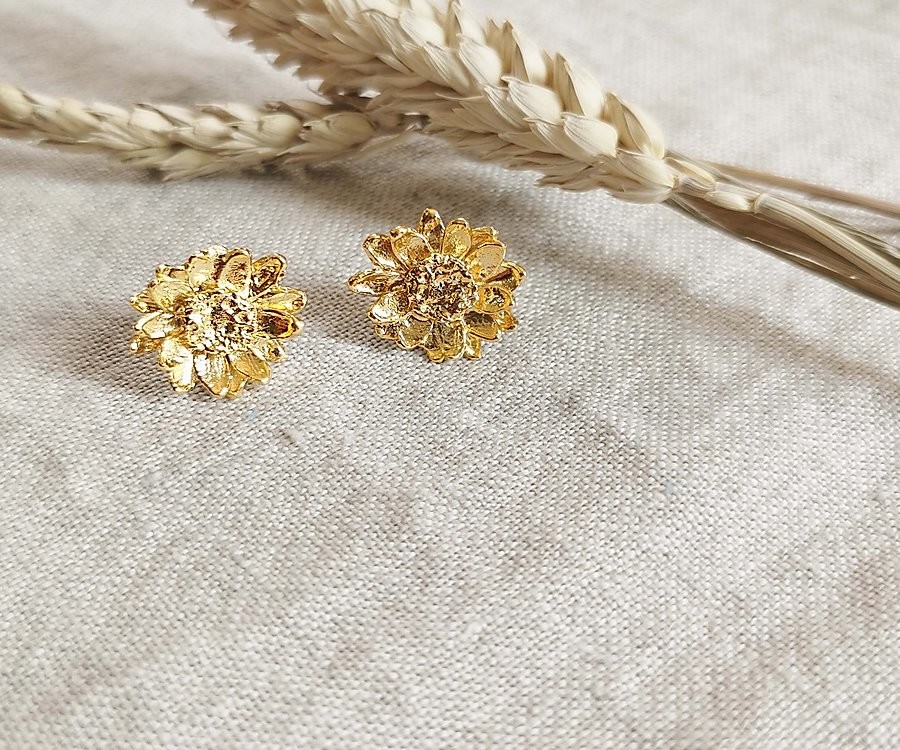 Tendance Trend Bijoux Jewellery Fashion Blog Mode Elise Tsikis Earring Boucles Oreilles Or Gold Fleur Flower