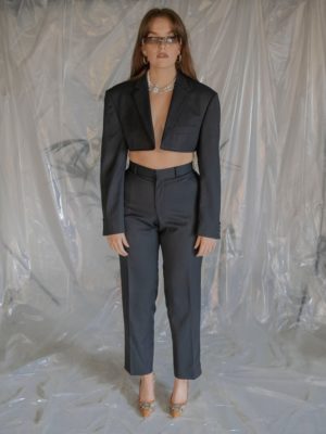 The Vintage Studio Fashion Blog Mode Tendance Trend Summer Ete 2020 Reworked Vintage Suit Balmain Blue