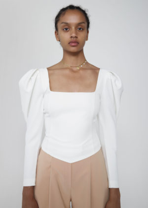 Esthe Clothing Ethical Ethique Fashion Blog Mode Tendance Trend Summer Ete 2020 June Sixty Five White Corset Top Blanc