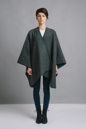 Manteau Cape La Mericaine Gris Grey Fashion Blog Mode Tendance Automne Hiver 2020