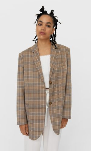 Junesixtyfive Fashion Blog Mode Tendance Automne Hiver 2020 Selection Stradivarius Blazer Oversize Carreaux