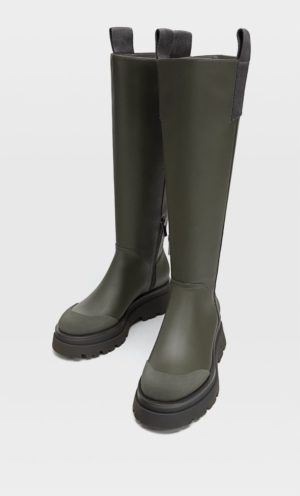 Junesixtyfive Fashion Blog Mode Tendance Automne Hiver 2020 Selection Stradivarius Bottes Pluie Vert Kaki