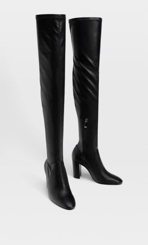 Junesixtyfive Fashion Blog Mode Tendance Automne Hiver 2020 Selection Stradivarius Bottes Talon Noir