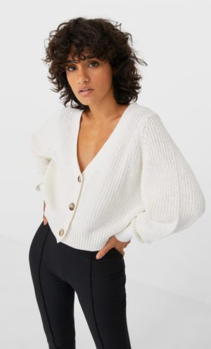 Junesixtyfive Fashion Blog Mode Tendance Automne Hiver 2020 Selection Stradivarius Cardigan Pull Blanc