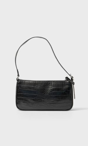 Junesixtyfive Fashion Blog Mode Tendance Automne Hiver 2020 Selection Stradivarius Sac Baguette Noir Croco