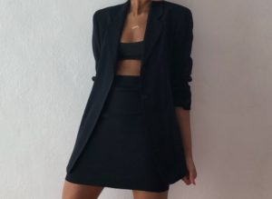 Junesixtyfive Fashion Blog Mode Tendance Ethique Elia Vintage Mini Jupe Lin Noir